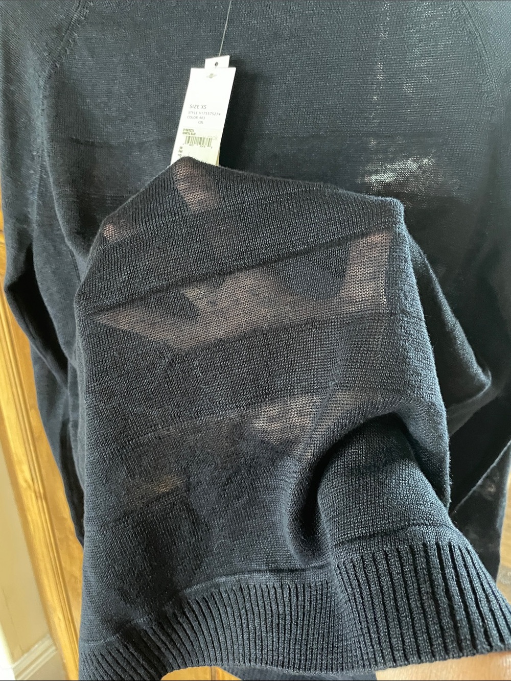 VINCE Coastal Blue Sweater Top XS - Picture 4 of 4